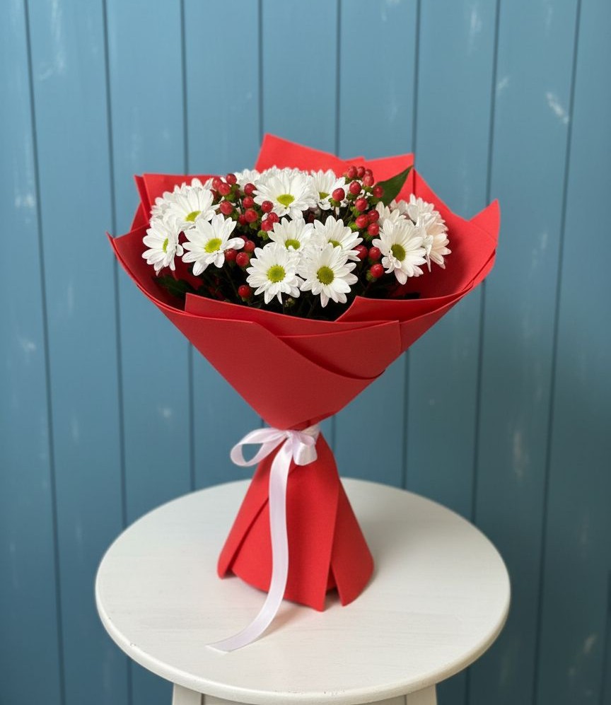 Букет цветов из: Хризантемы в Крымгиреевском