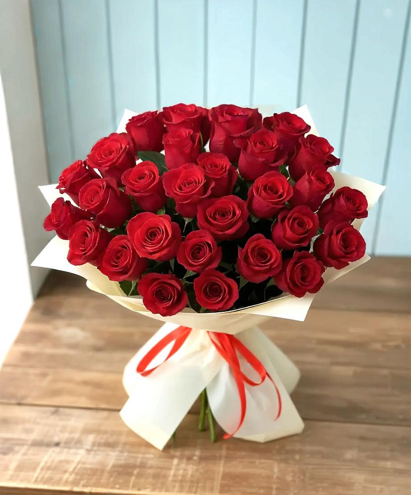 Букет 29 Красных роз в Крымгиреевском