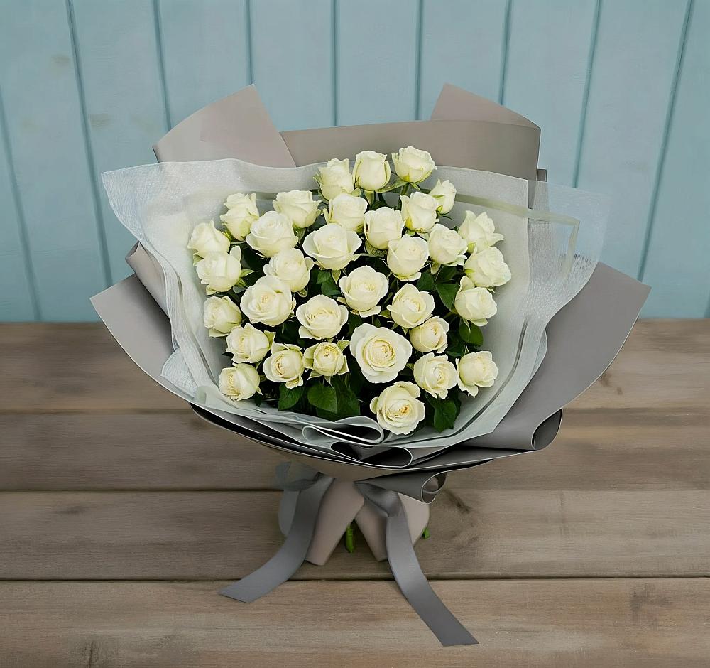 Букет Белоснежная нежность в Крымгиреевском