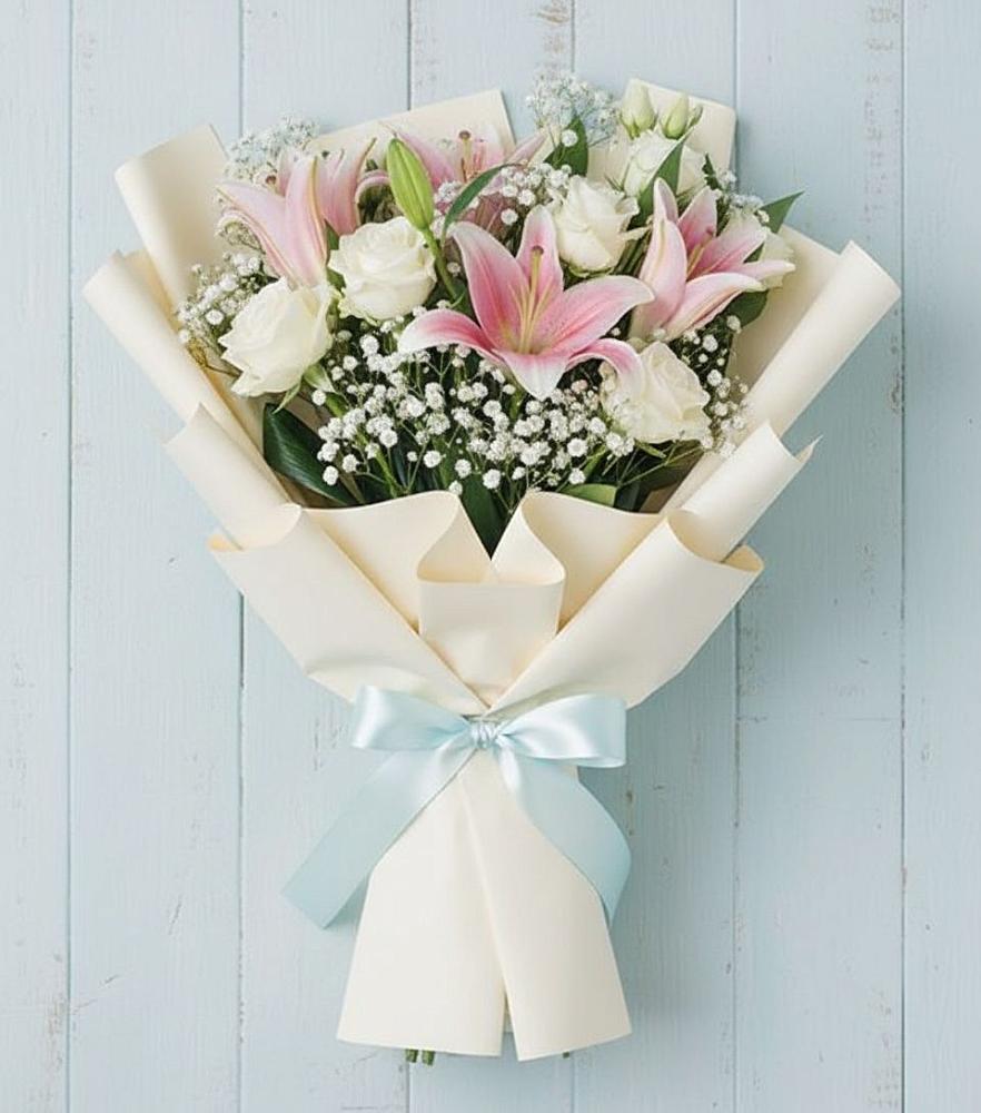 Букет цветов из: Лилии в Крымгиреевском