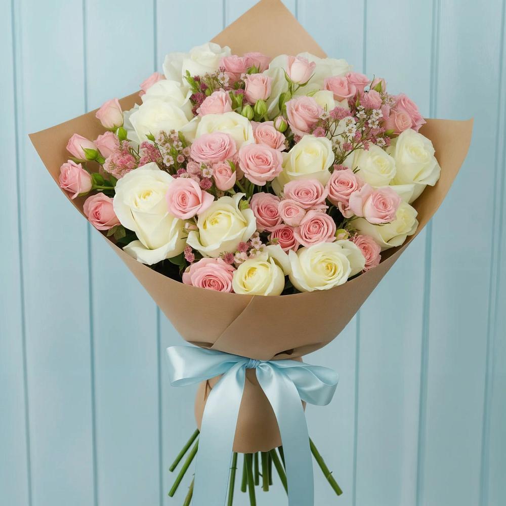 Букет цветов из: Розы в Крымгиреевском