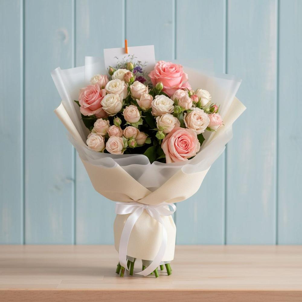 Букет цветов из: Розы в Крымгиреевском