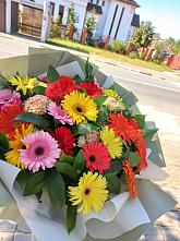 Букет цветов из:  Герберы #REPLACE_PRED# Крымгиреевском