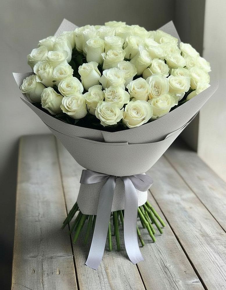 Букет 35 Белых роз в Крымгиреевском