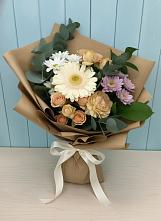 Букет цветов из:  Герберы и Хризантемы в Крымгиреевском