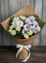 Букет цветов из:  Хризантемы и Розы в Крымгиреевском
