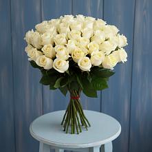 Букет 51 Белая роза Эдлесс Лав #REPLACE_PRED# Крымгиреевском