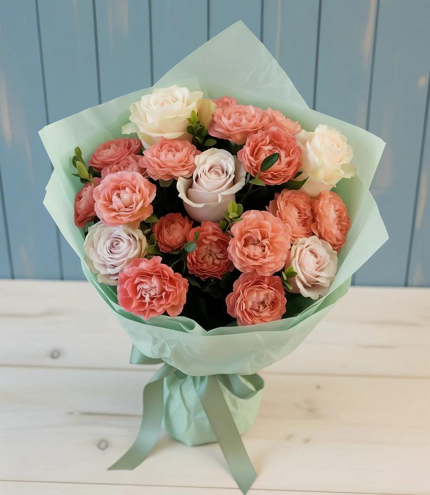 Букет цветов из: Розы в Крымгиреевском