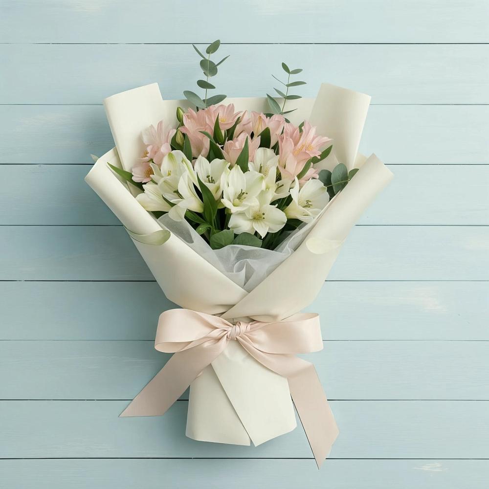 Букет цветов из: Альстромерии в Крымгиреевском