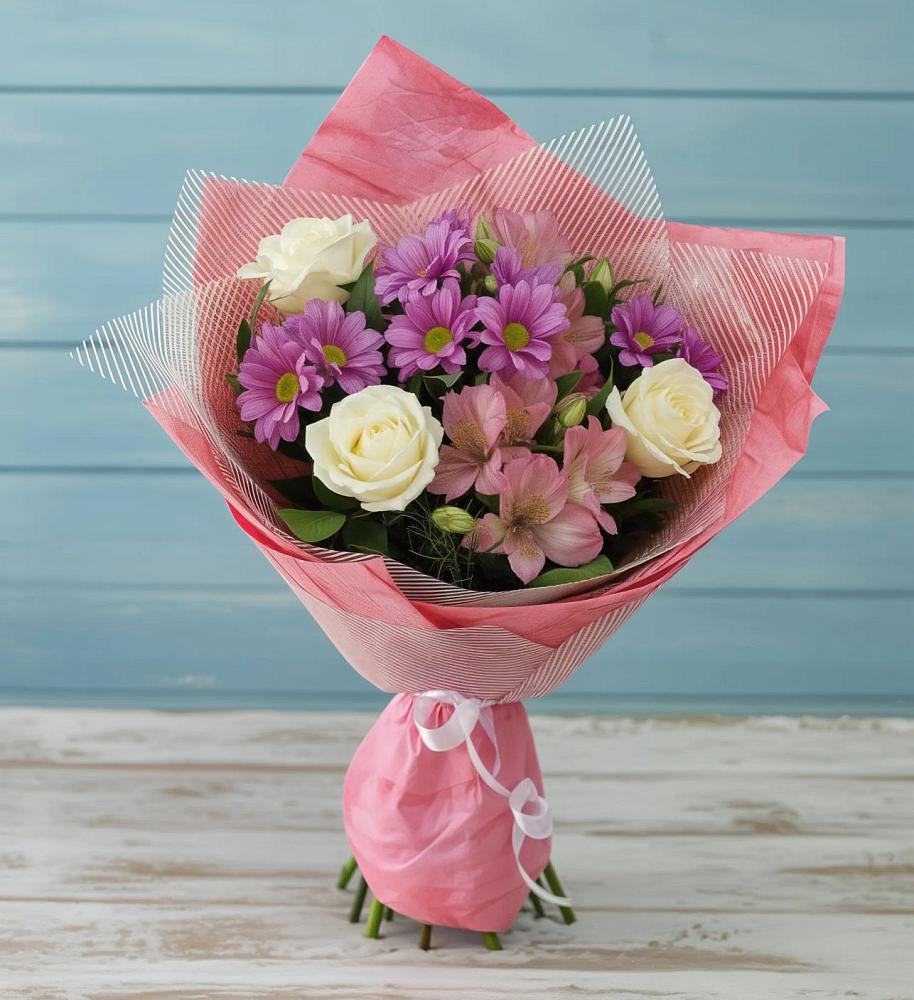 Букет цветов из: Герберы в Крымгиреевском