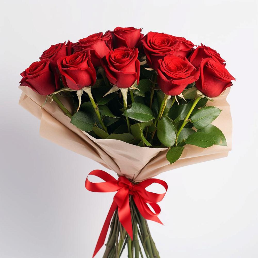 Букет 11 Красных роз Эдлесс Лав в Крымгиреевском